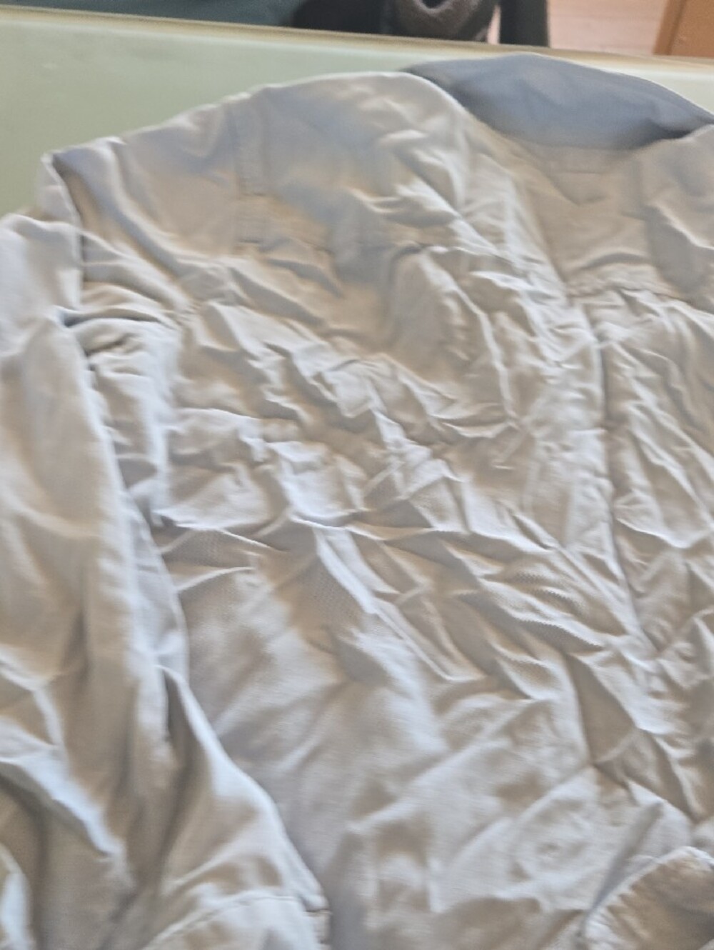 Orvis Light Blue Button-Front Blouse - Picture 11 of 12